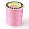 Round Metallic Thread, 12-Ply, Hot Pink, 1mm, about 54.68 yards(50m)/roll