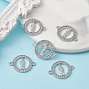 Alloy Connector Charms with Crystal Rhinestone FIND-YW0003-48-2