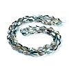 Electroplate Glass Beads Strands EGLA-F147-HP01-B-2