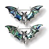 Tibetan Style Alloy Bat Brooches JEWB-A021-01B-AS-1