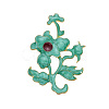 Chinese Style Alloy Enamel Chandelier Components Links X-ENAM-E329-67A-G-6