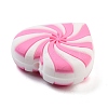 Heart Food Grade Eco-Friendly Silicone Focal Beads SIL-K004-09B-2