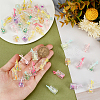 CHGCRAFT 48Pcs 8 Colors Transparent Resin Pendants RESI-CA0001-30-3