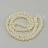 Electroplate Glass Beads Strands X-EGLA-S141-6mm-03H-2