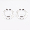 Tarnish Resistant 201 Stainless Steel Hoop Earrings EJEW-I213-B-01P-2