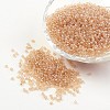 12/0 Grade A Transparent Colours Lustered Round Glass Seed Beads X-SEED-A022-F13-509-1