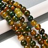 Natural Striped Agate/Banded Agate Beads Strands G-Z060-A01-C18-2