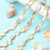 Handmade Shell Beads Strands PBB471-1-4