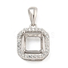 925 Sterling Silver Micro Pave Clear Cubic Zirconia Sew on Prong Settings STER-B005-09P-1