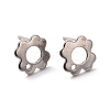 Non-Tarnish 201 Stainless Steel Stud Earring Findings STAS-K241-07P-1