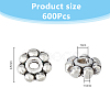 DICOSMETIC 600Pcs Tibetan Style Alloy Daisy Spacer Beads FIND-DC0005-31AS-2