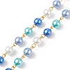 Handmade Glass Pearl Beaded Chain AJEW-JB01134-01-3