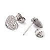 304 Stainless Steel Stud Earring Findings STAS-I183-08A-P-3