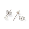 Plastic Imitation Pearl Stud Earrings STAS-D0001-03-P-B-2