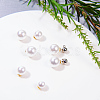 High Luster Eco-Friendly Plastic Imitation Pearl Ear Nuts MACR-S284-05B-5