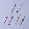 Electroplate Glass Dangle Earrings EJEW-JE03089-M-1