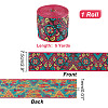 Ethnic Style Polyester Ribbon OCOR-WH0079-68-2