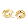 Rack Plating Brass Hoop Earrings EJEW-B062-28G-2