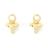 Brass Cup Pearl Peg Bails Pin Pendants KK-E280-24G-3