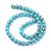 Assembled Synthetic Turquoise and Shell Beads Strands G-S212-4mm-03-2