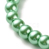 Heart Beads Stretch Bracelet for Girl Women BJEW-JB07184-7