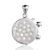 Natural White Shell Mother of Pearl Shell Pendants SSHEL-J002-24A-3