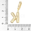 Brass Micro Pave Clear Cubic Zirconia Pendants KK-M289-01K-G-3