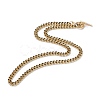 Brass Curb Chain Necklaces NJEW-JN03097-03-1