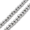 Electroplate Synthetic Magnetic Hematite Beads Strands G-E602-01C-1