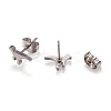 Tarnish Resistant 304 Stainless Steel Stud Earrings X-EJEW-N045-08P-2