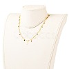 Brass Enamel Pendant Necklaces NJEW-JN03120-3