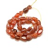 Nuggets Natural Crackle Agate Beads Strands G-P031-M-3