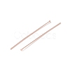 Brass Flat Head Pins KK-WH0058-03D-RG-2