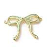 Brass Enamel Connector Charms KK-D098-01G-04-1