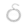 Stainless Steel Curb Chain Bracelet ZC1571-2-1