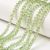 Electroplate Transparent Glass Beads Strands EGLA-A034-T6mm-T08-1