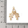 Brass Micro Pave Clear Cubic Zirconia Pendant KK-C062-108G-3