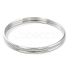 Non-Tarnish 3Pcs 304 Stainless Steel Plain Bangles Set BJEW-G684-02A-P-2