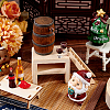 Wood & Alloy & Resin Red Wine Barrel & Wine Glass & Faucet Set DJEW-WH0050-23A-4