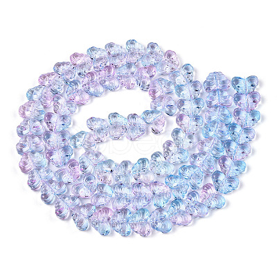 Transparent Glass Beads Strands GLAA-E049-01C-1