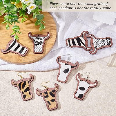 Olycraft DIY Cattle Head Dangle Earring Making Kit DIY-OC0009-75-1