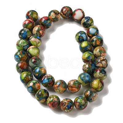 Dyed Natural Imperial Jasper Beads Strands G-Q161-A02-04-1