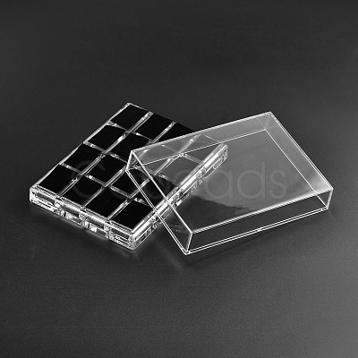 Cuboid Organic Glass Ring Display Boxes X-RDIS-N015-03-1