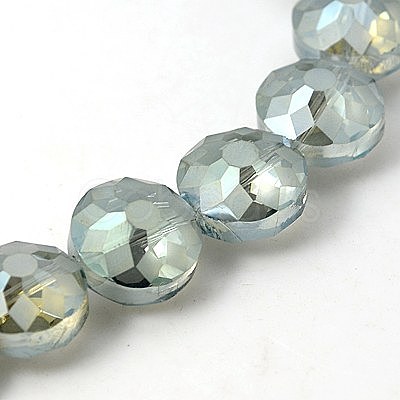 Electorplated Glass Beads EGLA-E002-2D-1