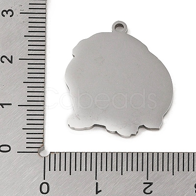 Non-Tarnish 304 Stainless Steel Pendants STAS-C095-40P-1