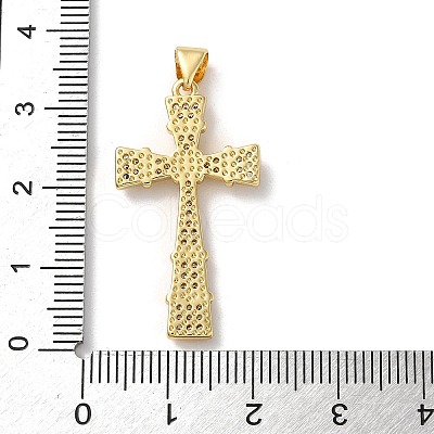 Brass Micro Pave Cubic Zirconia Pendants KK-A212-07E-G-1