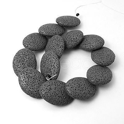 Natural Lava Rock Beads Strands X-G-I031-11-1