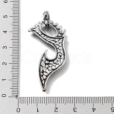 Tibetan Style Alloy Pendants TIBE-L012-021AS-1