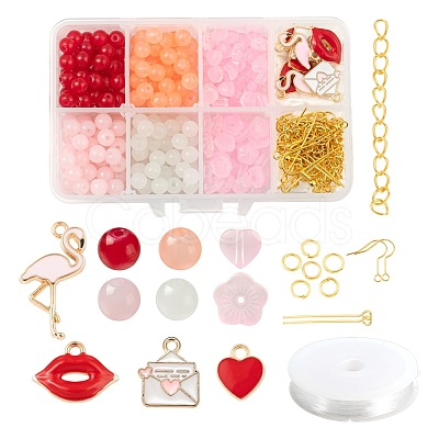 DIY Jewelry Set Making Kits for Valentine's Day DIY-LS0001-85-1