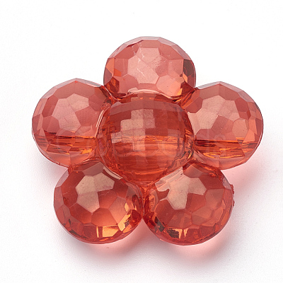 Transparent Acrylic Beads TACR-T002-17-1